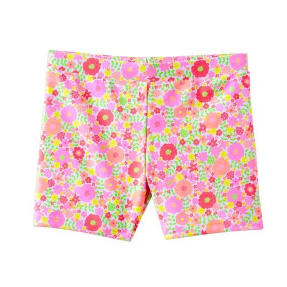 Milky Clothing Swim Short - Neon Bloom - Girls