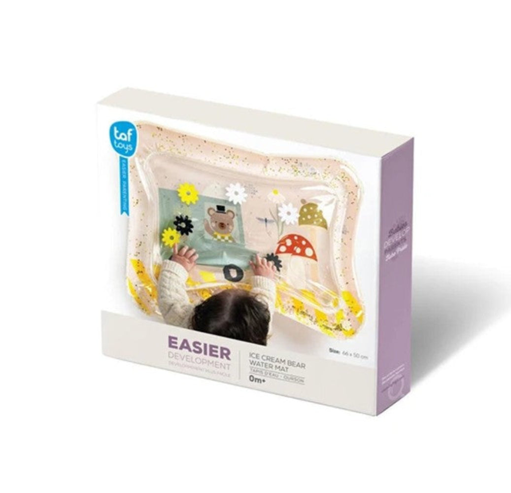 TAF TOYS Tummy-time Sensory Water Mat - Ice Cream Bear