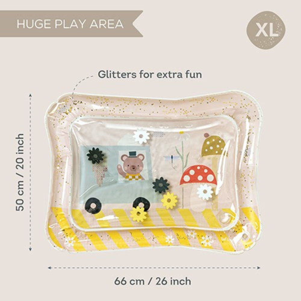 TAF TOYS Tummy-time Sensory Water Mat - Ice Cream Bear