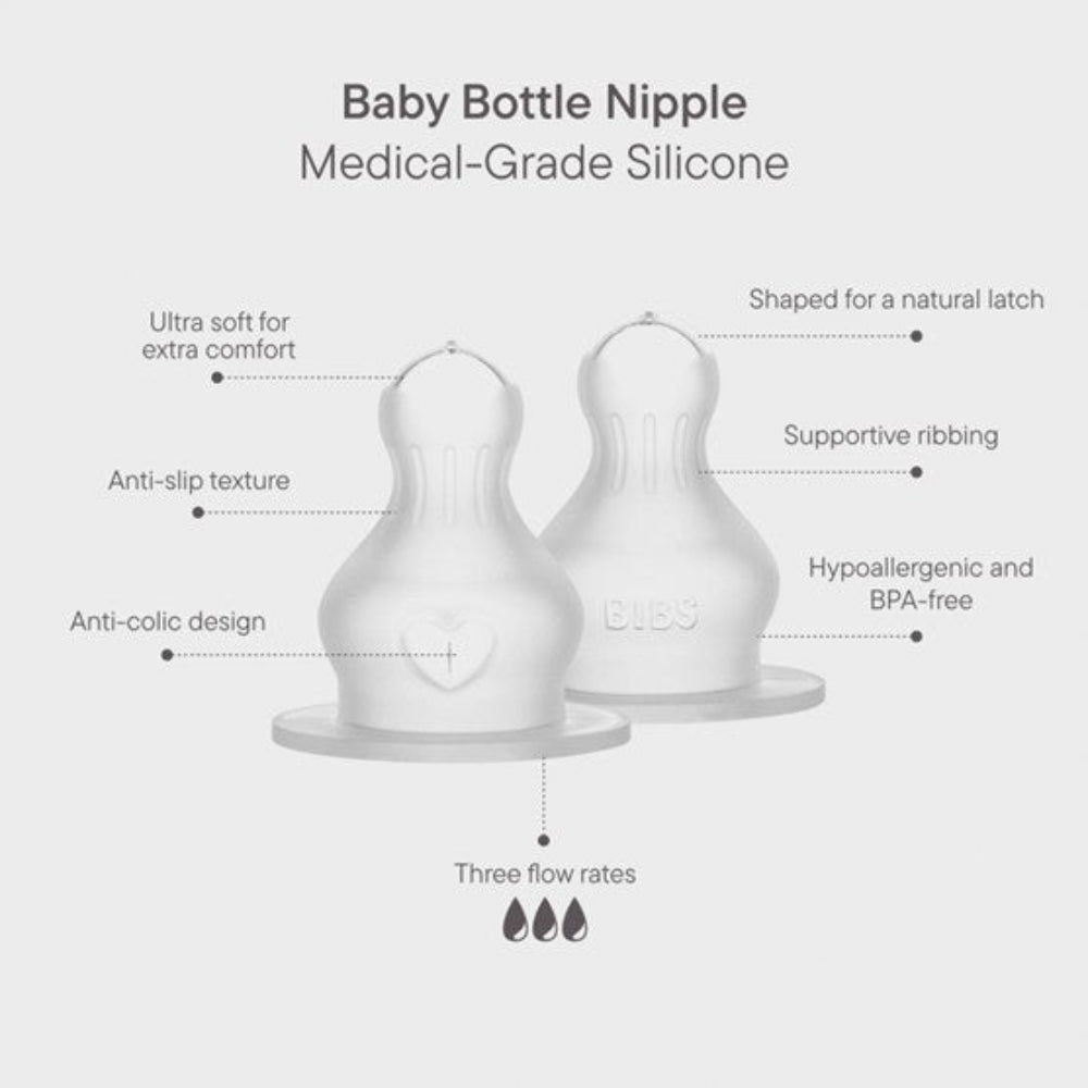 Bibs Bottle Teat Silicone - Fast Flow