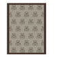 Thread the Word Teddy Bear Knitted Bassinet Blanket - Beige-Espresso