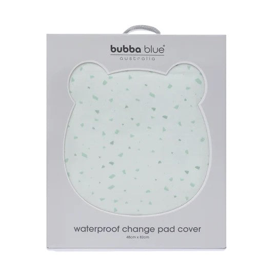 Bubba Blue Terrazzo Change Pad Cover - Mint