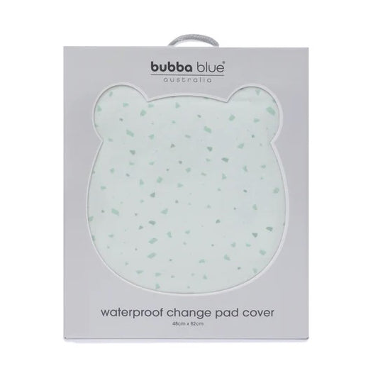 Bubba Blue Terrazzo Change Pad Cover - Mint