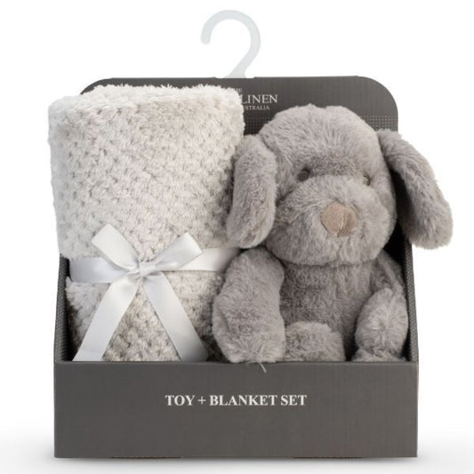 Little Linen Plush Toy and Blanket - Barklife Dog