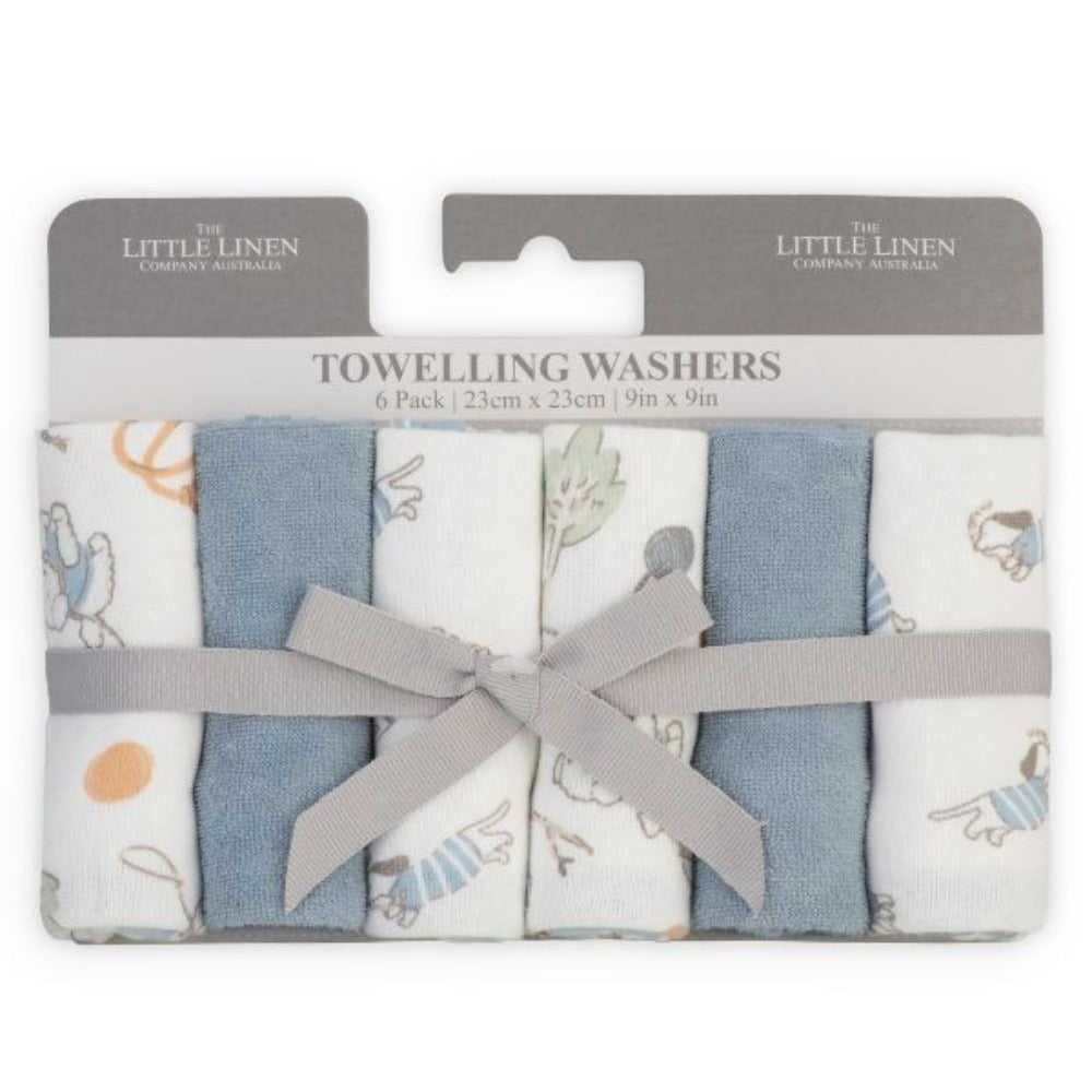 Little Linen Towelling Washer 6 Pk - Barklife Dog