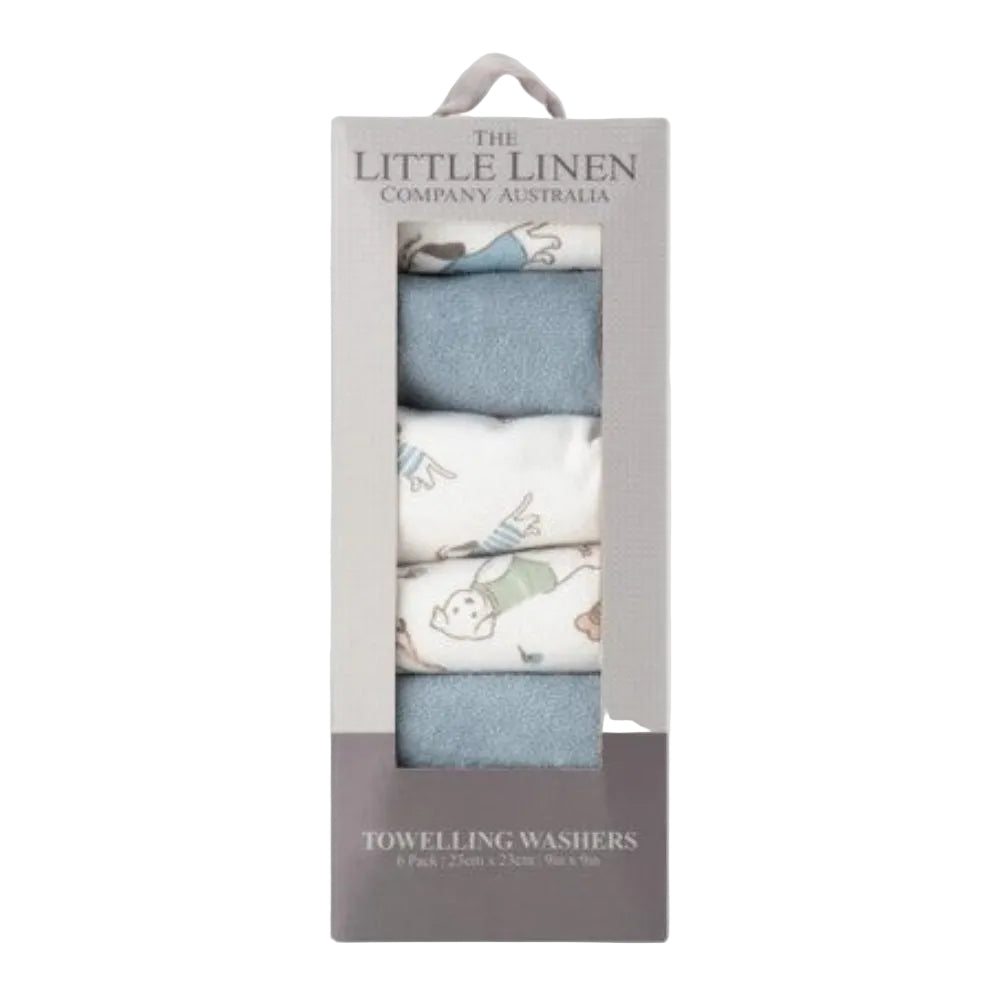 Little Linen Towelling Washer 6 Pk - Barklife Dog