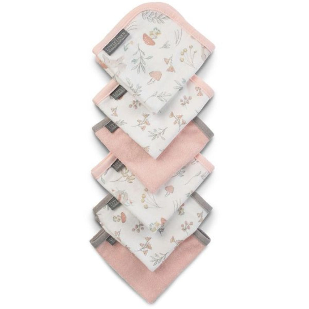 Little Linen Towelling Washer 6 Pk - Harvest Bunny