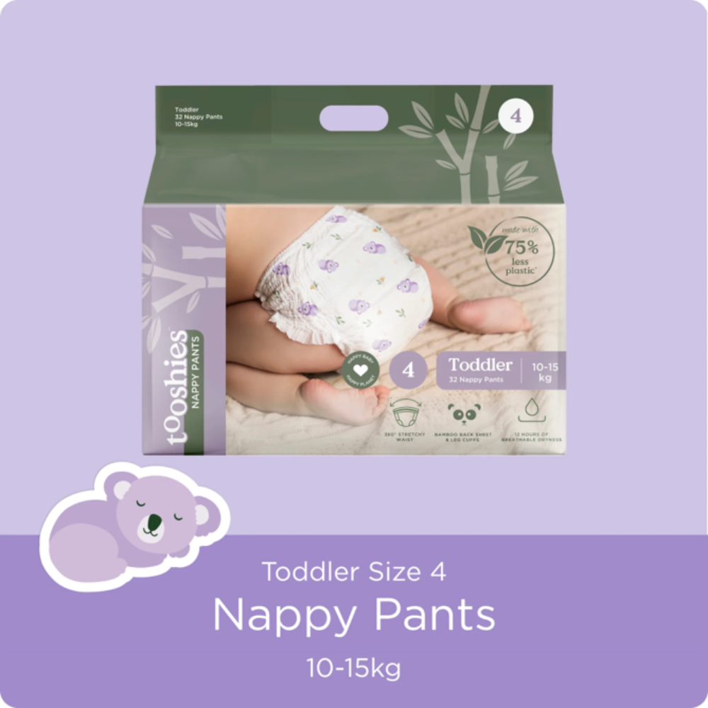 Tooshies ECO Nappy Pants - Size 4 - 10-15 kg - 32 pk