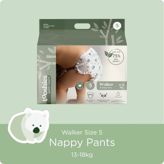Tooshies ECO Nappy Pants - Size 5 - 13-18 kg - 28 pk
