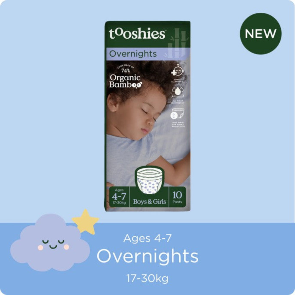 Tooshies Overnights Age 4-7 - 10pk