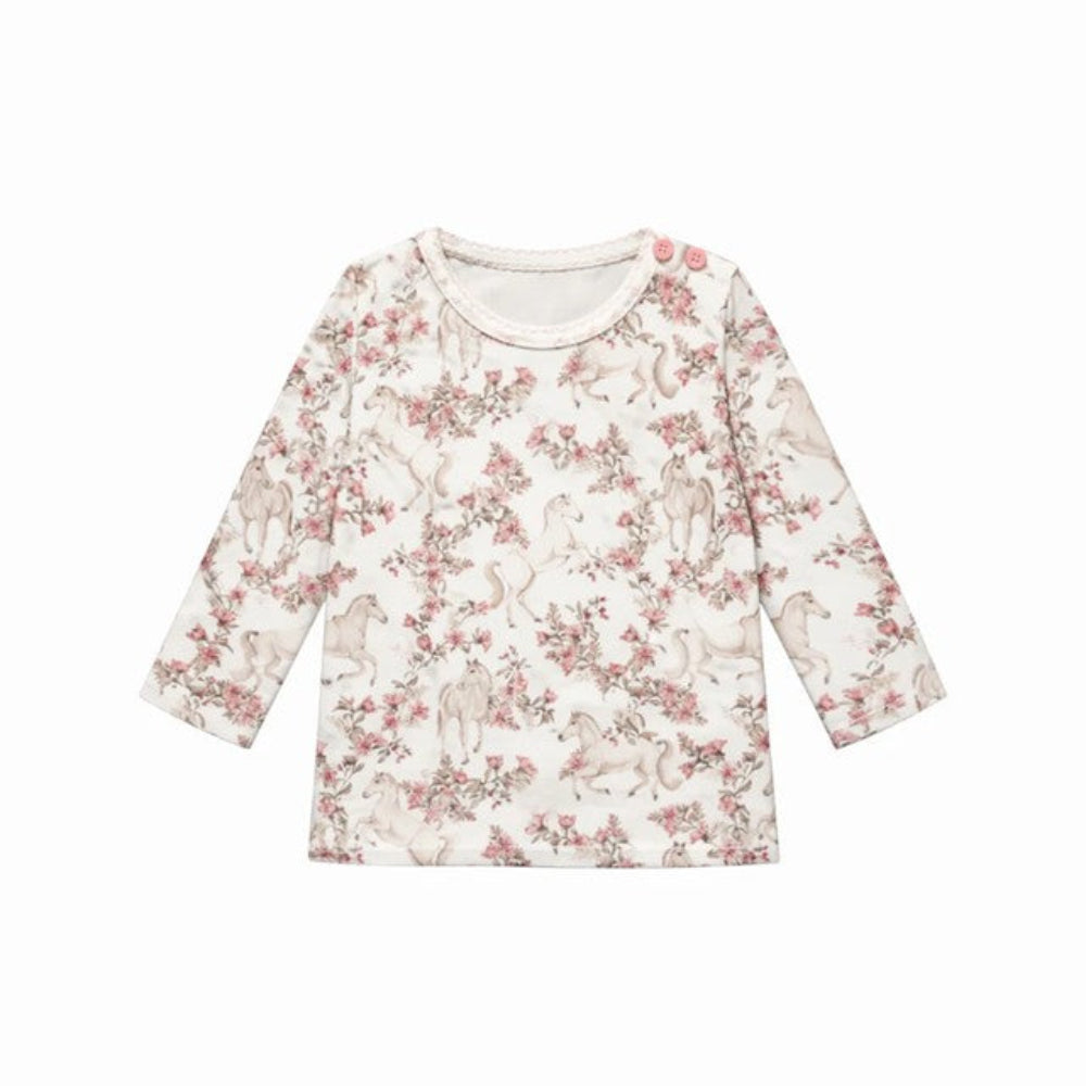 Confetti Kidz Long Sleeve Top - Blossom Pony