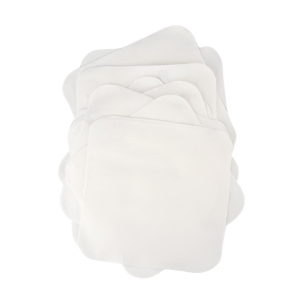 Little Bamboo Towelling Washer 10 Pk - Natural