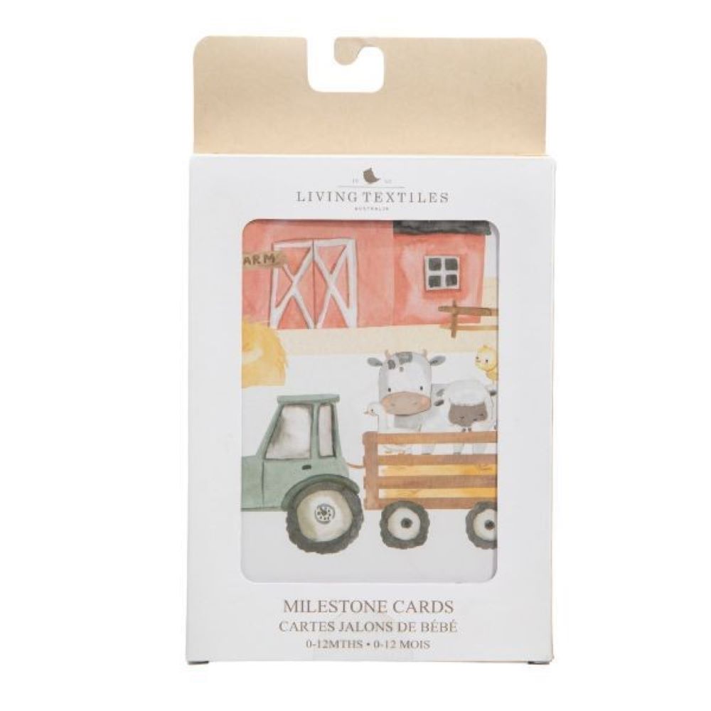 Living Textiles Milestone Cards - Tractor Ride