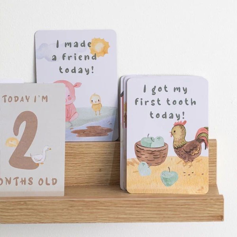 Living Textiles Milestone Cards - Tractor Ride