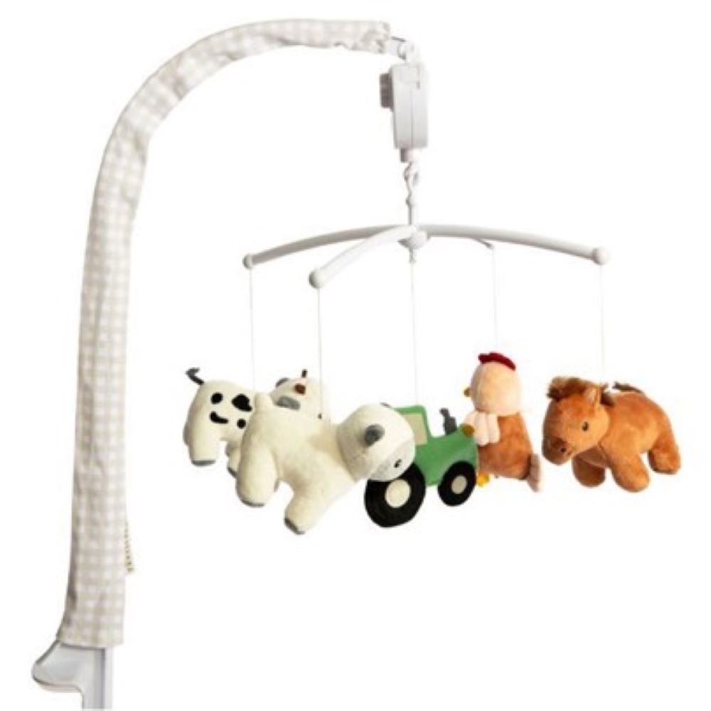 Living Textiles Musical Mobile Set - Tractor Ride