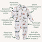 Snuggle Hunny Organic Snuggle Sleepsuit Zip Footie - Trains