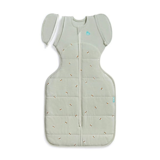 Love To Dream Swaddle Up Transition Bag Warm 2.5 Tog - Bees - Olive