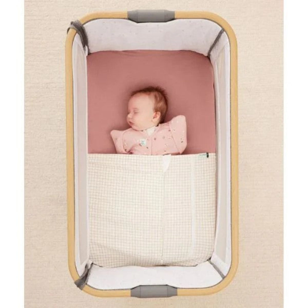 ErgoPouch Tuck Sheet - Bassinet - Caramel Grid