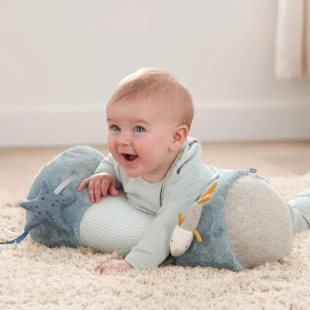 Mamas & Papas Tummy Time Roll - Welcome to the World - Blue