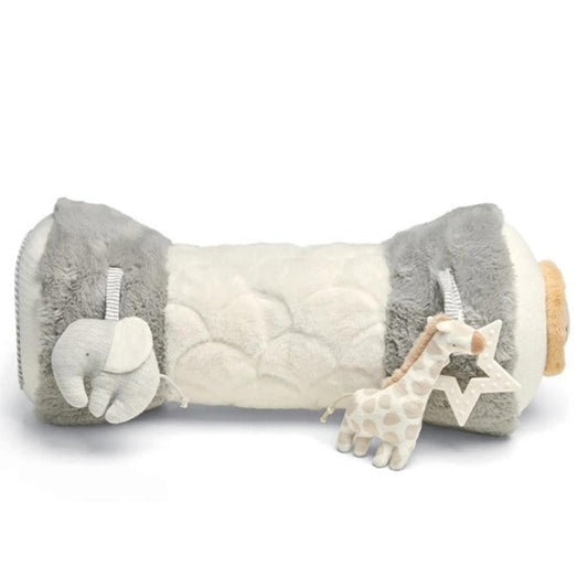 Mamas & Papas Tummy Time Roll - Welcome to the World - Grey