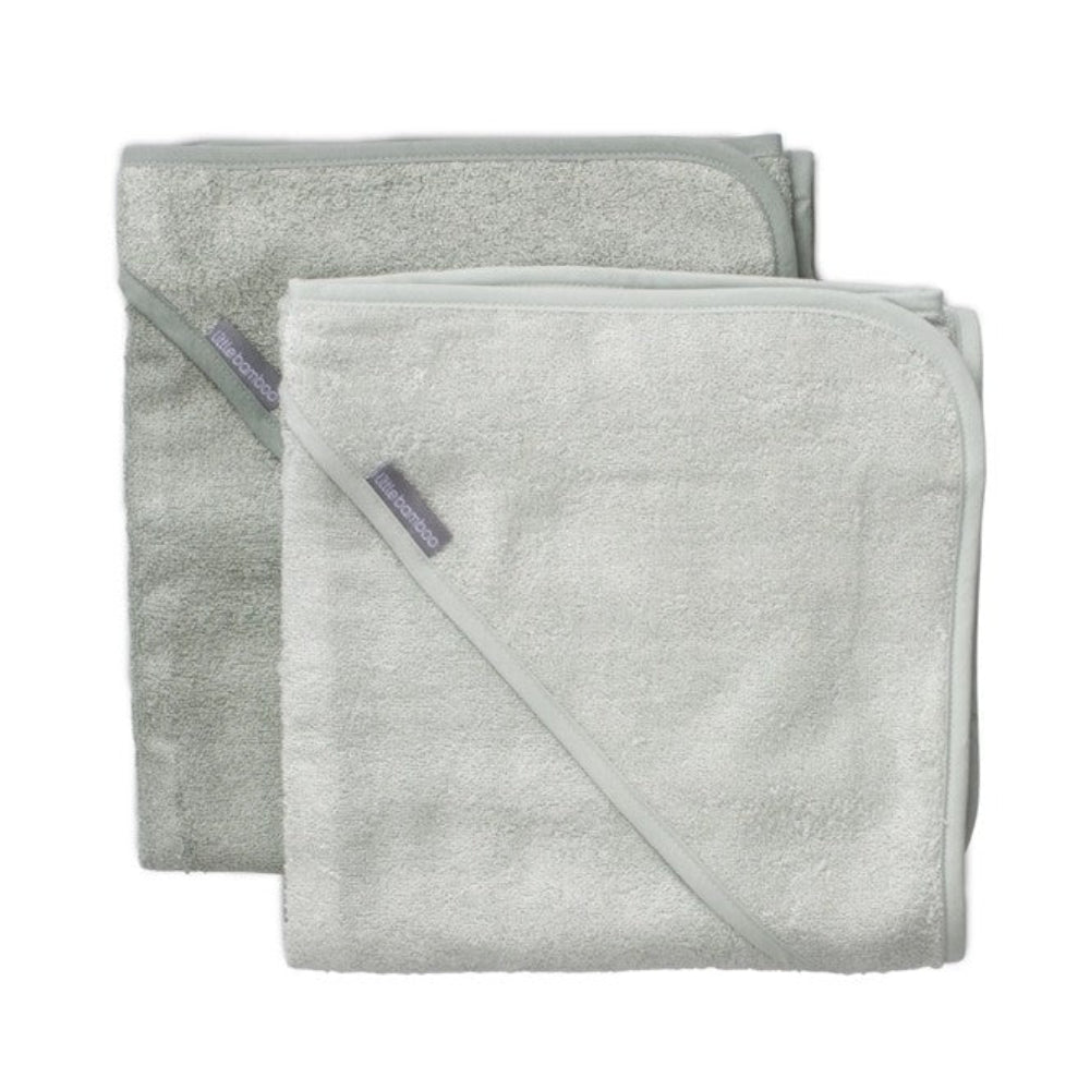 Little Bamboo Hooded Towel 2 Pk - Turtle Bay