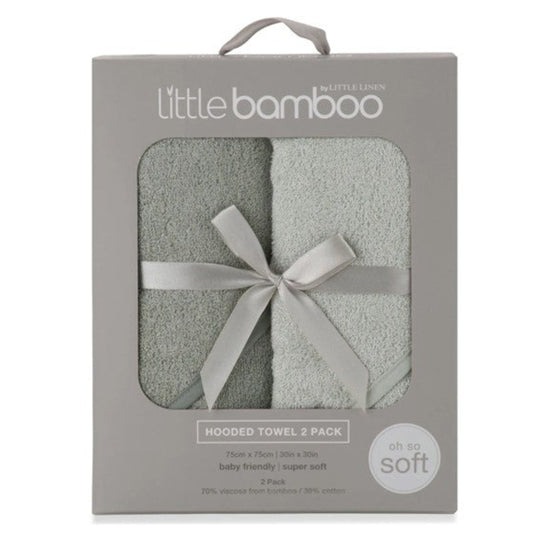Little Bamboo Hooded Towel 2 Pk - Turtle Bay
