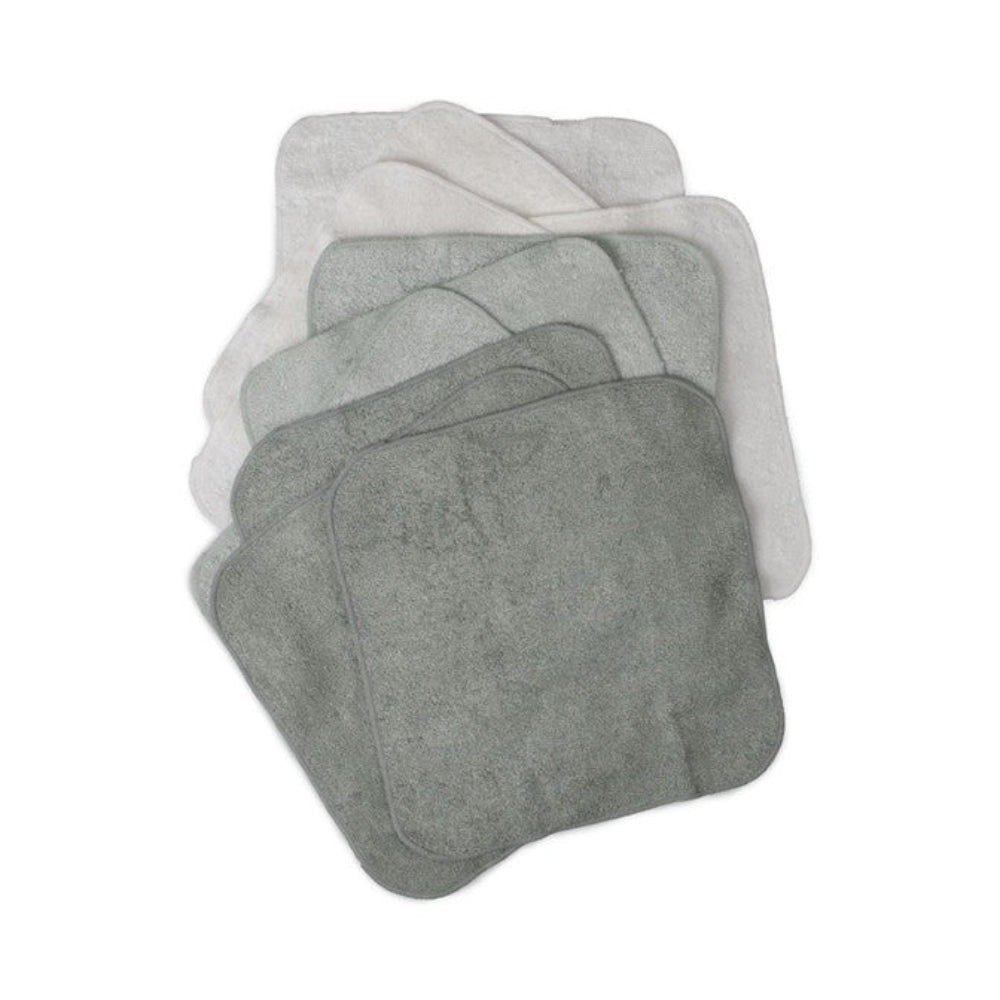 Little Bamboo Towelling Washer 10 Pk - Turtle Bay