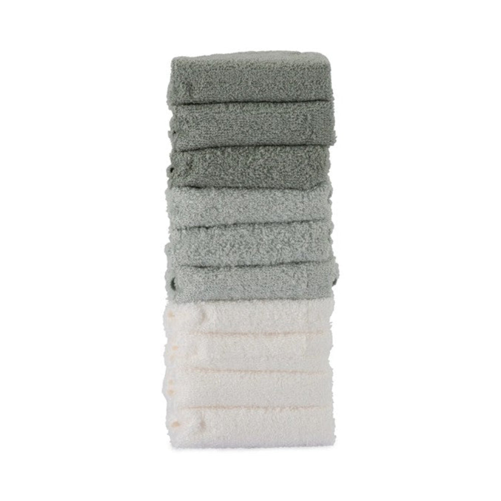 Little Bamboo Towelling Washer 10 Pk - Turtle Bay