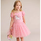 Huxbaby Magical Unicorn Puff Slv Tulle Dress