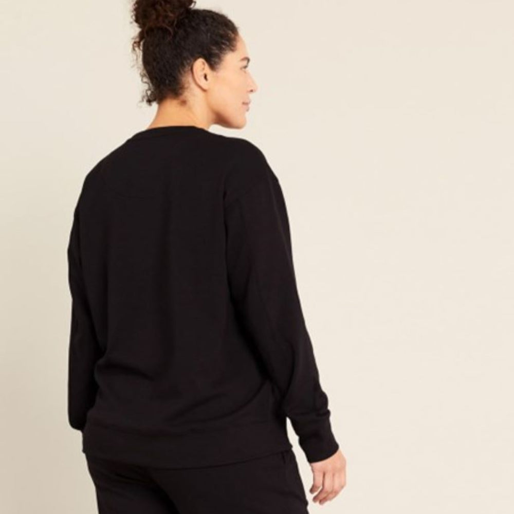 Boody Unisex Crew Neck Sweater - Black