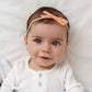 Snuggle Hunny Velvet Bow - Coral
