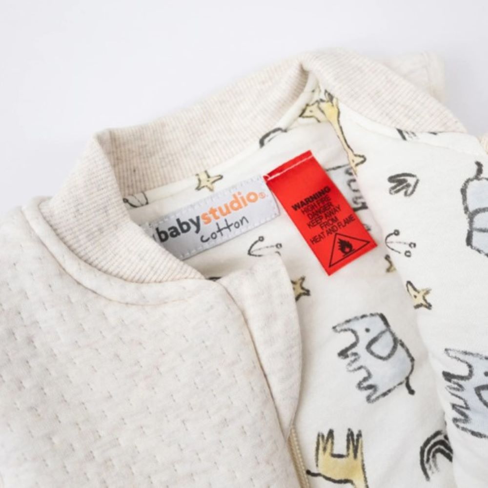 Baby Studio Cotton Winter Warmies with Arms - Rumble Jungle 3.0 tog