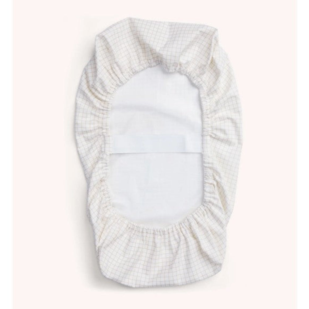 ErgoPouch 2 in 1 Waterproof Fitted Sheet - Bassinet - Caramel Grid