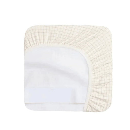 ErgoPouch 2 in 1 Waterproof Fitted Sheet - Bassinet - Caramel Grid
