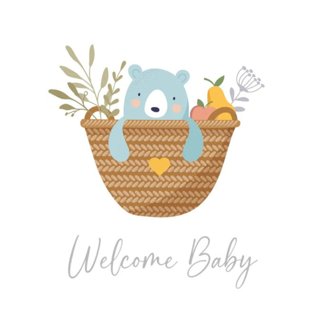 Petite Vous Greeting Card - Bear Welcome Baby