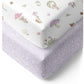 Living Textiles 2pk Jersey Cot Fitted Sheets - Whimsical Wonderland