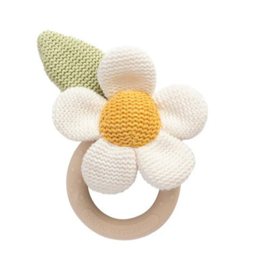 Living Textiles Whimsical Wonderland Rattle - Daisy