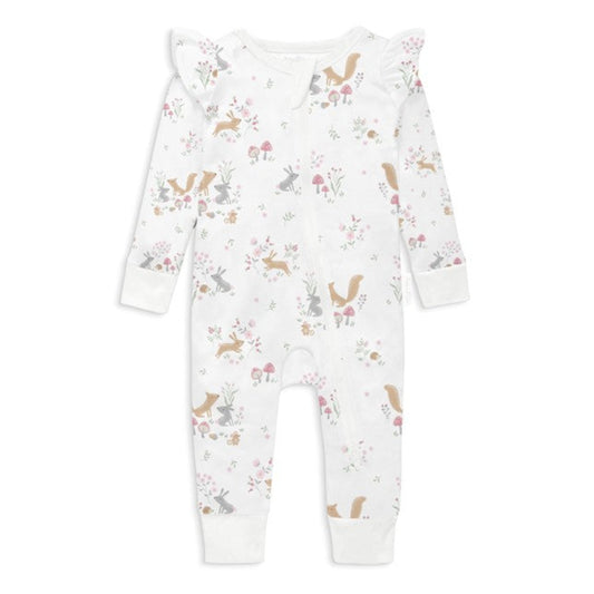 Aster + Oak Whimsy Woods Zip Romper