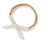 Snuggle Hunny Velvet Bow - White