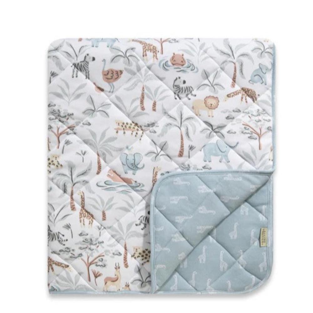 Living Textiles Reversible Jersey Cot Comforter - Wild Safari