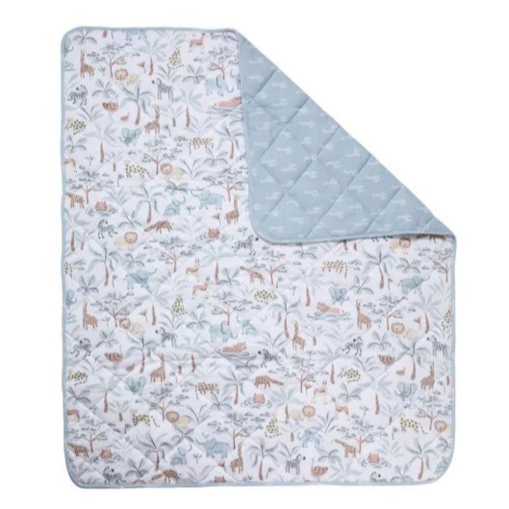 Living Textiles Reversible Jersey Cot Comforter - Wild Safari