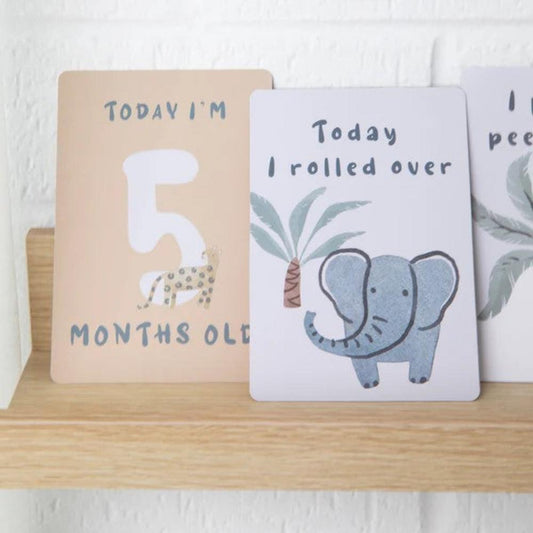 Living Textiles Milestone Cards - Wild Safari