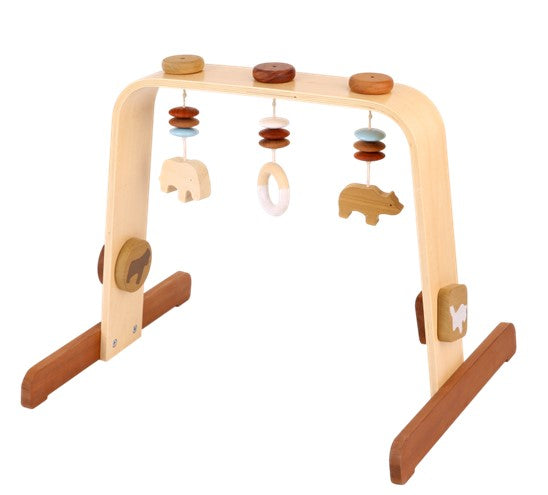 Discoveroo Baby Play Gym - Natural Wood