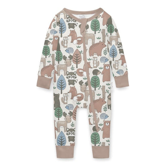 Aster + Oak Noah Woodland Zip Romper