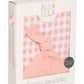 All4Ella Jersey Wrap and Beanie Set - Gingham Strawberry
