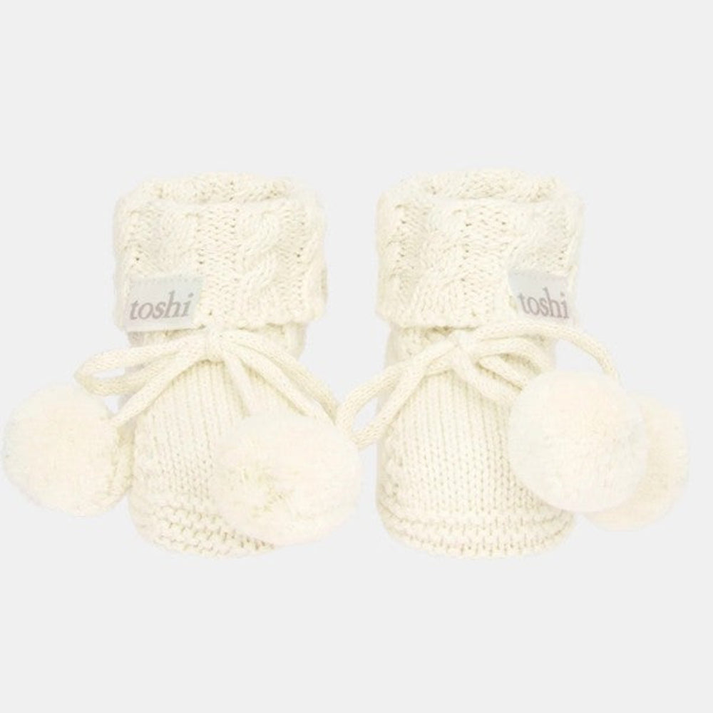 Toshi Organic Booties Yummy - Cream