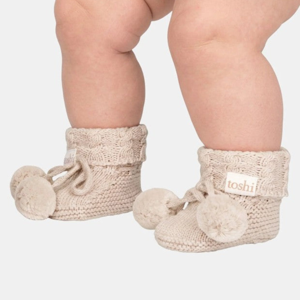 Toshi Organic Booties Yummy - Oatmeal