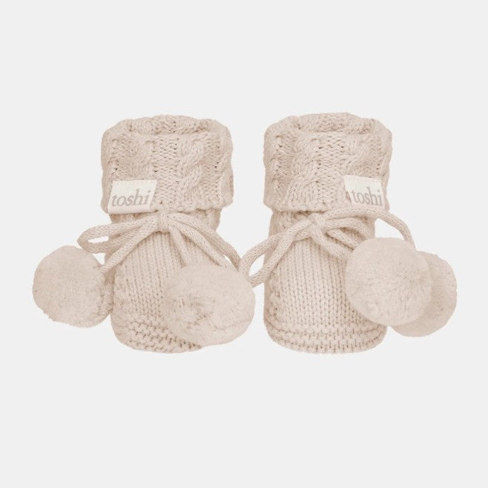 Toshi Organic Booties Yummy - Oatmeal