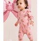 Huxbaby Dusty Pink Bunny Zip Romper