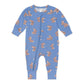 Huxbaby Vintage Blue Bunny Zip Romper